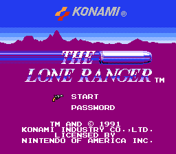 The Lone Ranger title screenshot
